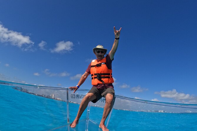 1-hour Clear Boat Tour in Nichupte Lagoon from Cancun - Drinks, safety, and the real cost