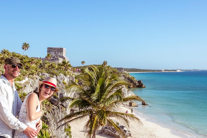 4 PLACES 1 DAY Tour to Coba and Tulum Ruins, Cenote and Playa del Carmen. - Regional lunch near the ruins