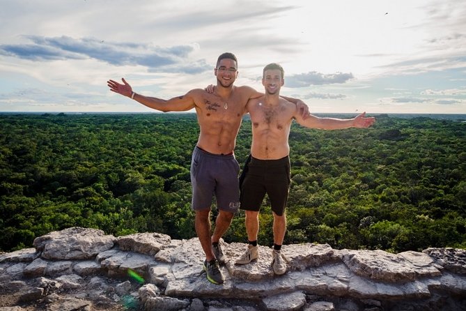 4 PLACES 1 DAY Tour to Coba and Tulum Ruins, Cenote and Playa del Carmen. - Cenote Kuxtal and the cold-water reset