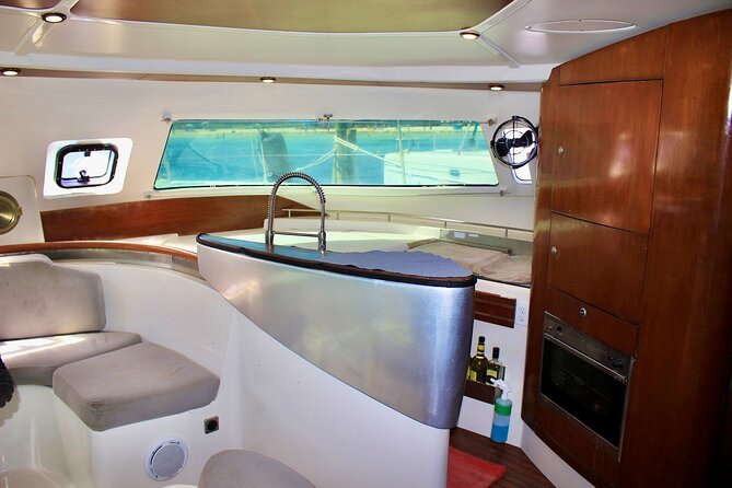 4hrs / 46ft Catamaran Private Charter From Cancun to Isla Mujeres - The sandbank option for swimming and music