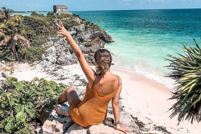 4x1 Full Day Tour: Tulum, Coba, Cenote and PDC, from Cancun - The ride to the cenote and a regional buffet