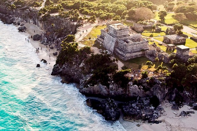 4x1 Tour to Tulum, Coba, a Cenote and Playa del Carmen for only one price! - Tulum’s Caribbean setting makes the first stop special