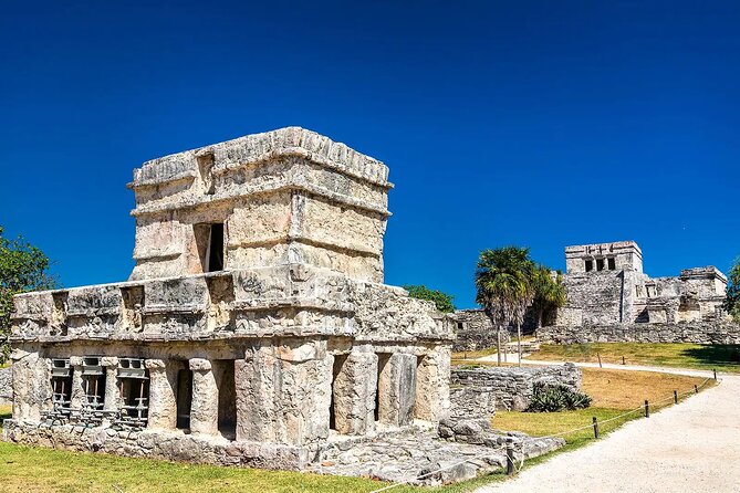 5x1 Tour: Tulum Coba Cenote Mayan Village and Playa del Carmen - Tulum: sea views, stone temples, and a short clock