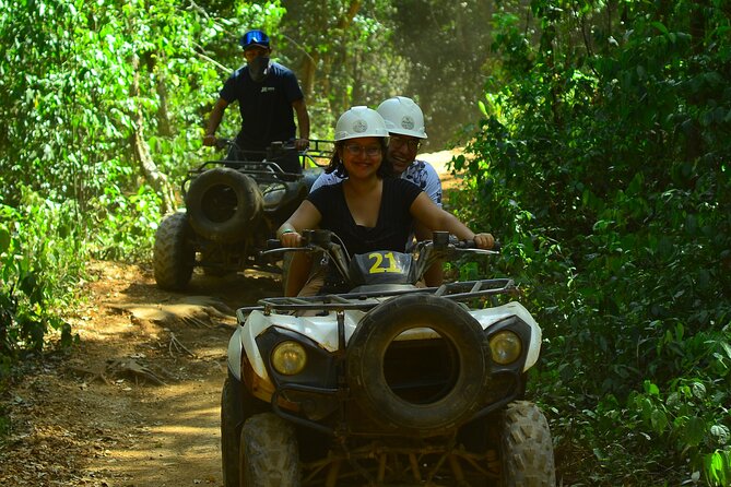 Action-packed Cancun ATV tour, Ziplines, Cenote, Lunch and More - Four jungle activities near Puerto Morelos