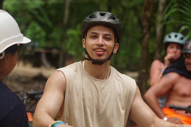 Adrenaline experience from Cancun Atvs Ziplines and a Mayan Cenote - Swimming in a natural Mayan cenote