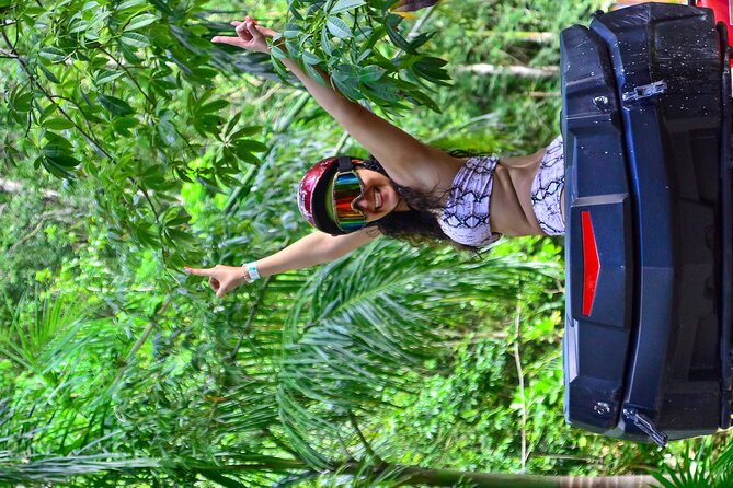 Adrenaline Tour with ATV, Zipline, and Cenote from Cancun - Zipline circuit above the trees