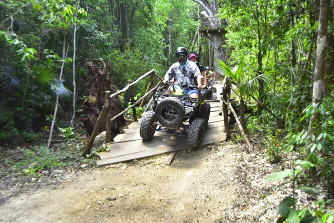 Adrenaline Tour with ATV, Zipline, and Cenote from Cancun - The cenote provides the best setting