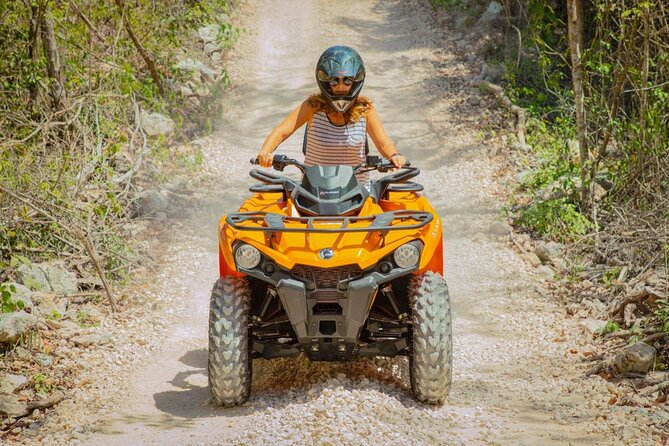Adrenaline Tour with ATV, Zipline, and Cenote from Cancun - ATV trails: bumpy, dusty, and fairly basic