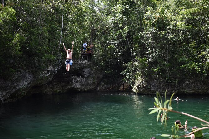Amazing adventure in 3 cenotes with transportation - Transport from Cancun to the ecopark