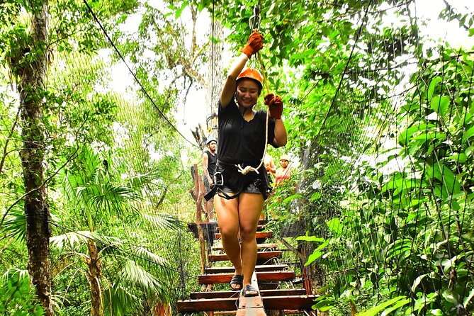 ATV Adventure, Interactive Bridges, Ziplines, Cenote and Lunch - ATV riding through the Maya forest