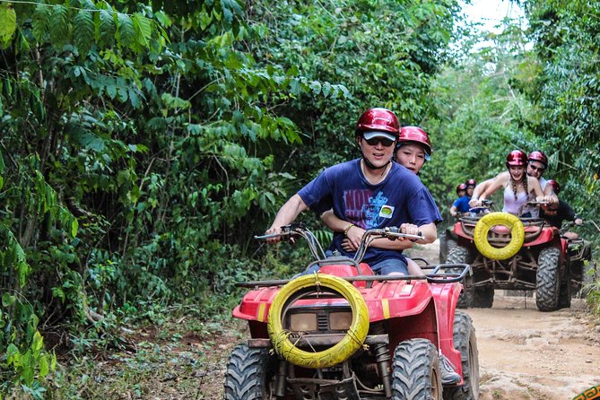 ATV Experience from Cancun adrenaline day! - Ziplines and hanging bridges above the trees