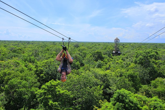 ATV Extreme and Snorkel Combo Tour from Cancun - Swimming in a cool jungle cenote