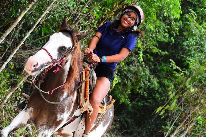 ATV (shared), Horse Back Riding, Ziplines, & Cenote from Cancún - Four Adventures Packed Into One Cancun Day