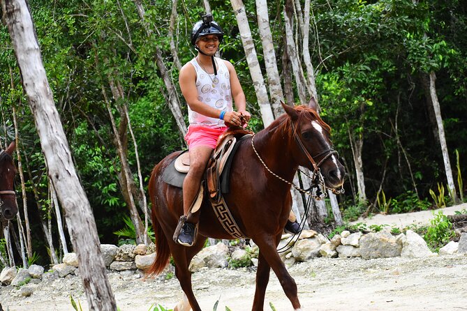 ATV (shared), Horse Back Riding, Ziplines, & Cenote from Cancún - Who Will Get the Most From This Tour