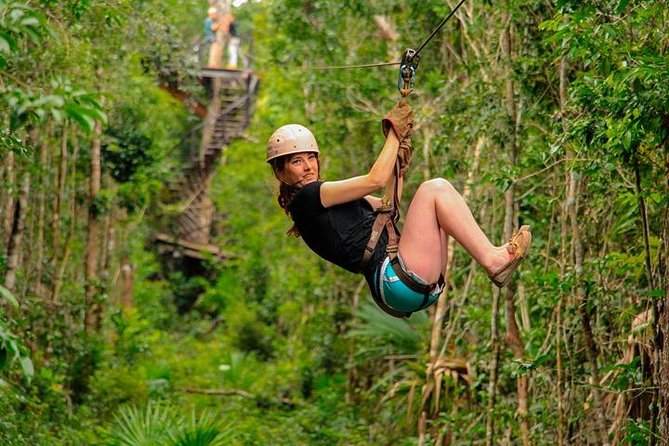 ATV (shared), Horse Back Riding, Ziplines, & Cenote from Cancún - ATV Riding on Jungle Tracks