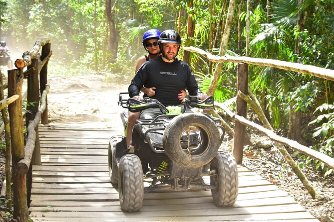 ATV Tour, Zip Lines, Horseback Riding, Cenote and Tequila Tasting - Zip lines, bridges, and the spider web