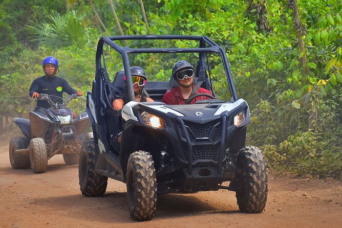 ATV, Ziplines & Cenote with Transportation - Five ziplines and three interactive bridges