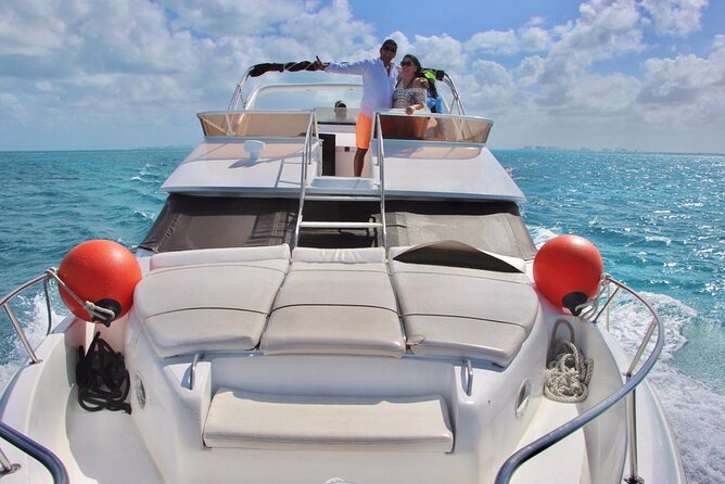 Big Yacht 48ft Rental up to 15 Pax snorkel - A private yacht instead of a shared Cancun cruise