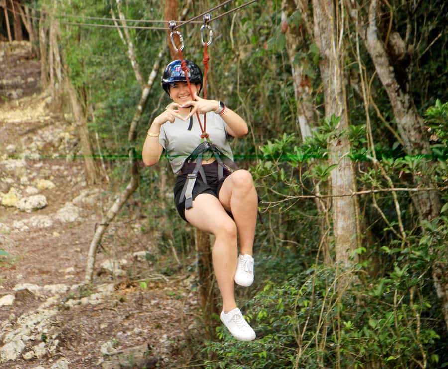 Cancún: ATV, Zipline, and Cenote Adventure with Lunch - ATV riding through the Mayan jungle
