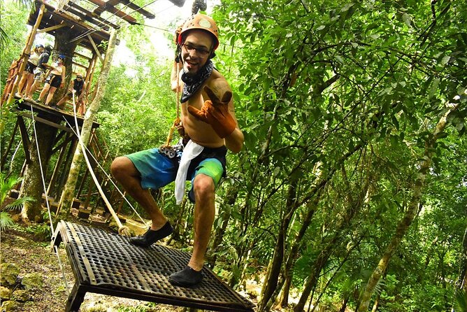 Cancun Combo Tour: ATV and Zip- lines with Cenote Swim - Zip lines through the Mayan forest
