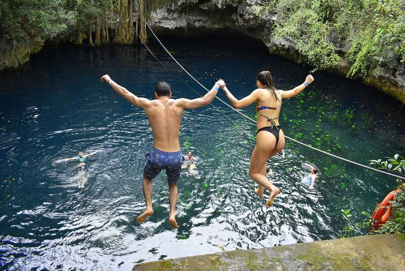 Cancún: Extreme Buggy Adventure with Ziplines & Cenote - Forty-five minutes at Cenote Verde Lucero