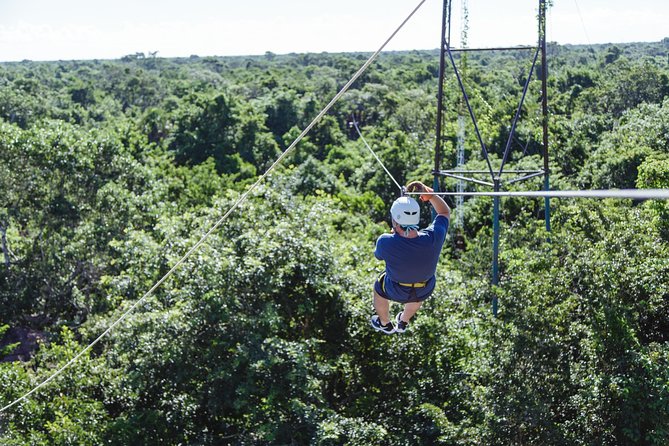 Cancun Extreme Zipline Canopy Tour - From Cancun hotel to Selvatica jungle