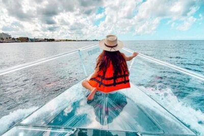 Cancun Glass Boat Sightseeing Cruise