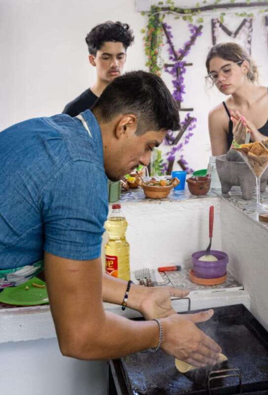 Cancun: Handmade Traditional Mexican Tortilla Making Class - Alex brings family recipes to a small group