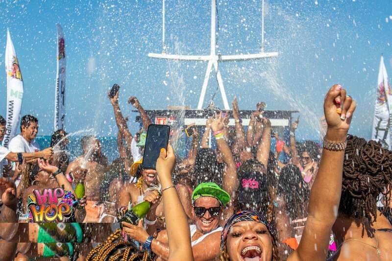 Cancun: Hip Hop Sessions Party Boat Cruise - Champagne Showers, Photos, and Birthday Energy