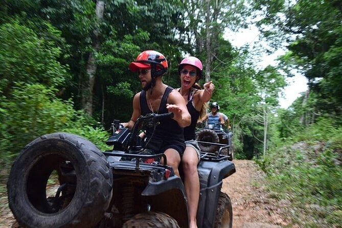 Cancun Horseback Riding, ATV, Ziplines, Cenote, Lunch and Drinks - Ziplines, a bridge, and the spider web