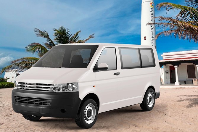 Cancun Hotel to Airport Shuttle Transportation - Inside the shared shuttle