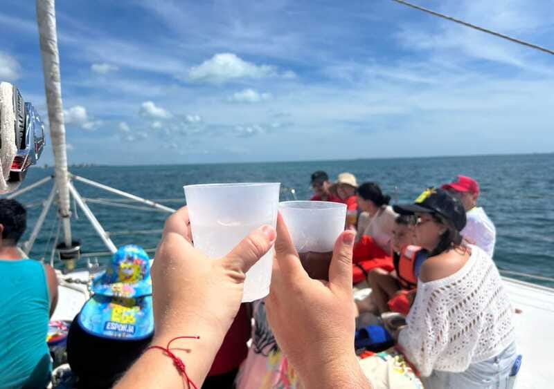 Cancun: Isla Mujeres Catamaran with buffet, drinks & snorkel - Two hours to see Isla Mujeres
