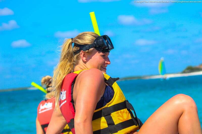 Cancun: Jungle Tour Adventure with Speedboat and Snorkeling - The Salbute Snack and Flavored Waters