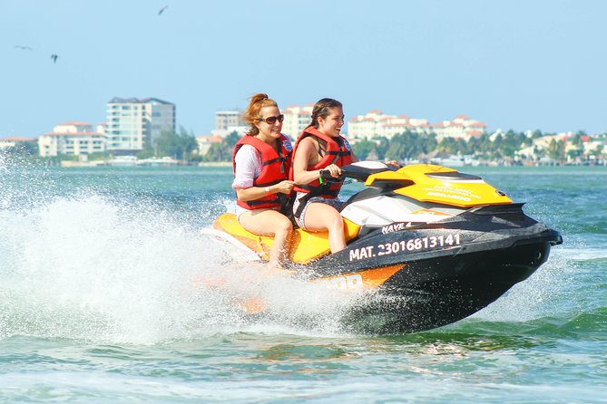 Cancun Mangrove Jet Ski Tour: 2 riders per jet ski - What the snorkel mask adds