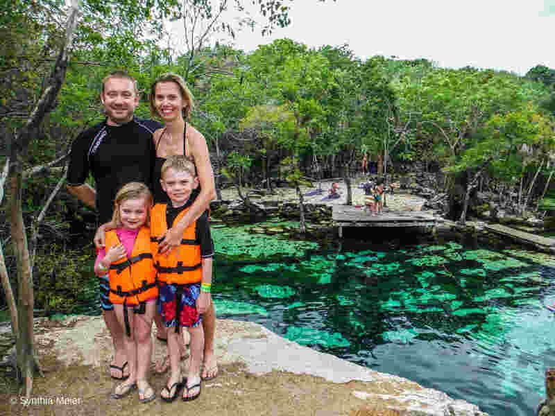 Cancun: Marine Turtle Observation in Akumal - The cenote stop: clear water, caves, and a change of plan