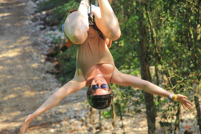 Cancun Mayan Pass: ATV, Cenote, Zipline, Transportation & Horses - Four ziplines, bridges, and a quick view of the trees