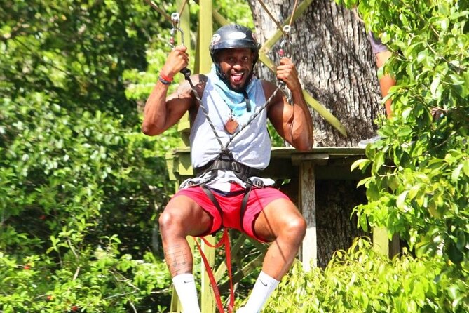 Cancun Off-road: ATVs trip, Ziplines, Cenote swim & Tasty Snacks - Ziplines and suspension bridges above the trees