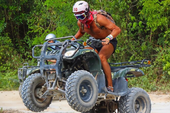 Cancun Off-road: ATVs trip, Ziplines, Cenote swim & Tasty Snacks - ATV trails: mud, engines, and shared driving