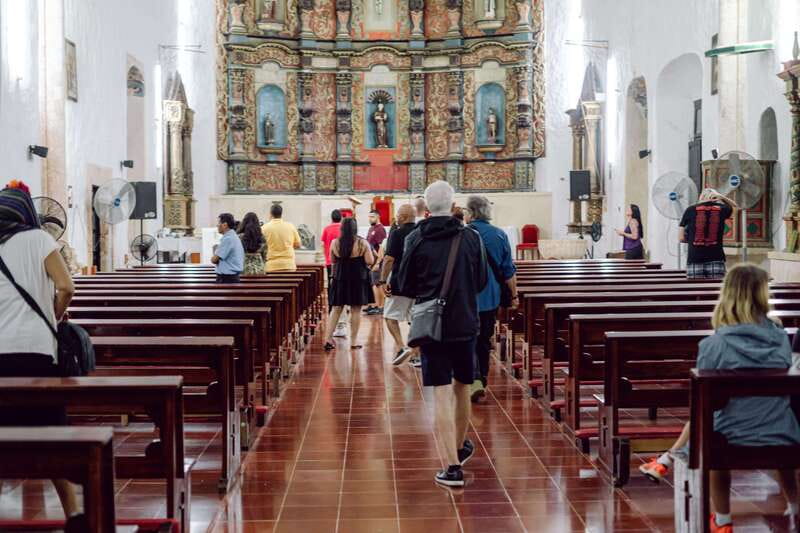 Cancun or Merida: Day of the Dead with Taco buffet - San Bernardino de Siena in Valladolid