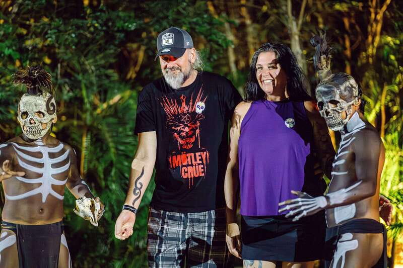 Cancun or Merida: Day of the Dead with Taco buffet - Body painting and the Chichikan cenote