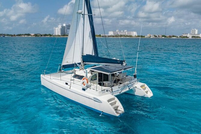 Cancun: Private Catamaran with Open Bar & Snorkeling Option - Snorkeling at El Meco Reef