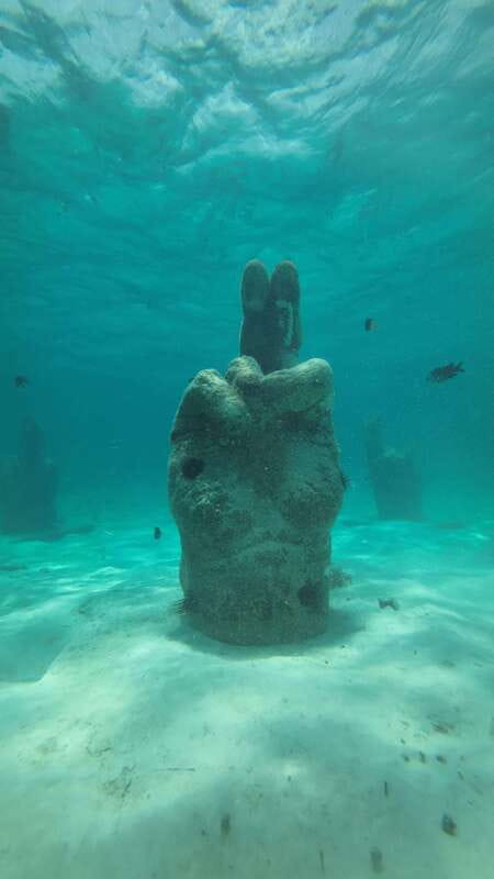 Cancun: Snorkeling Boat Tour with Gear - The Cancun Underwater Museum and its coral-growing statues