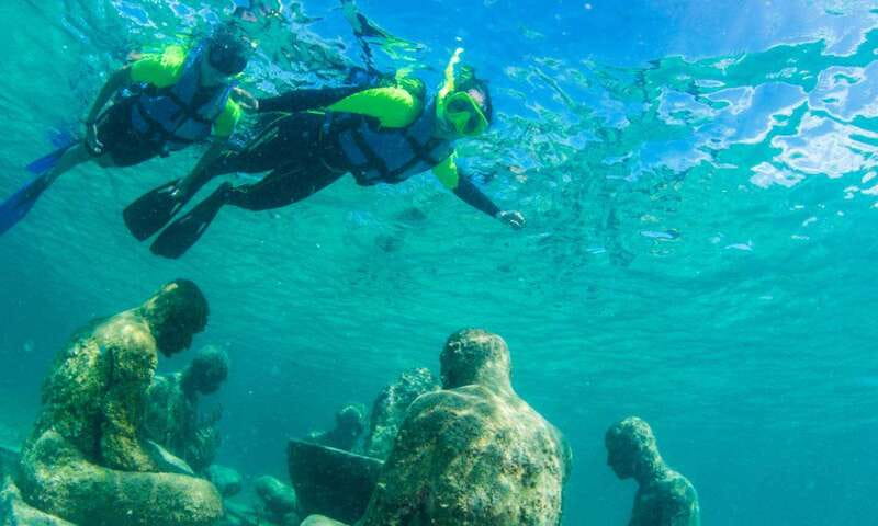 Cancun: Snorkeling Tour at MUSA The Underwater Museum - What you see above the MUSA sculptures