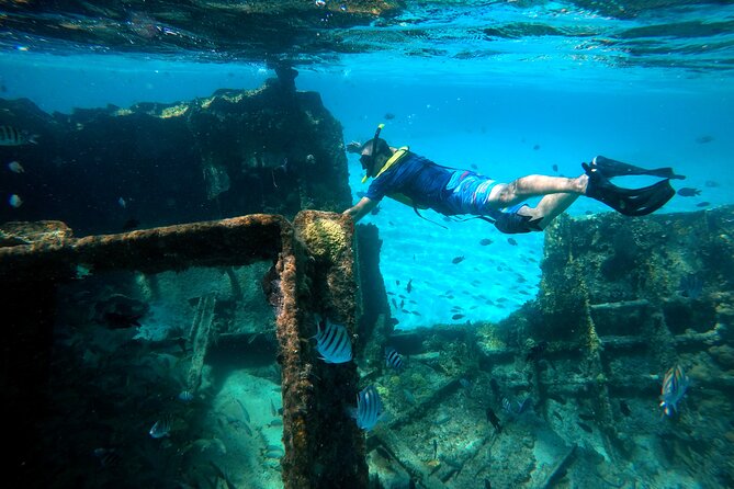 Cancun Snorkeling Tour: Swim with Turtles, Reef, Underwater Museum and Shipwreck - The colorful shipwreck stop