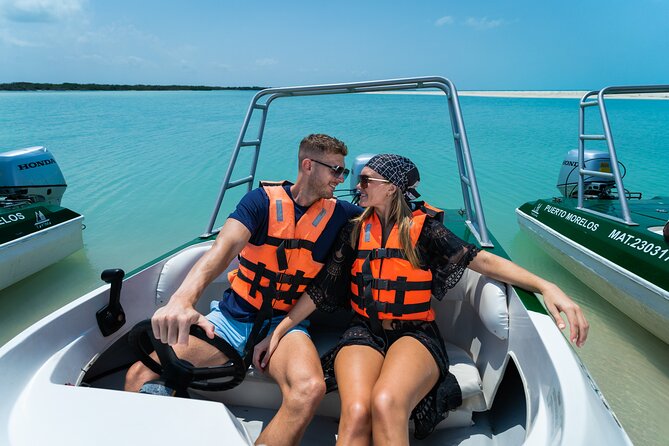 Cancun: Speedboat tour to a Virgin Beach - Timing, pickup, and group size