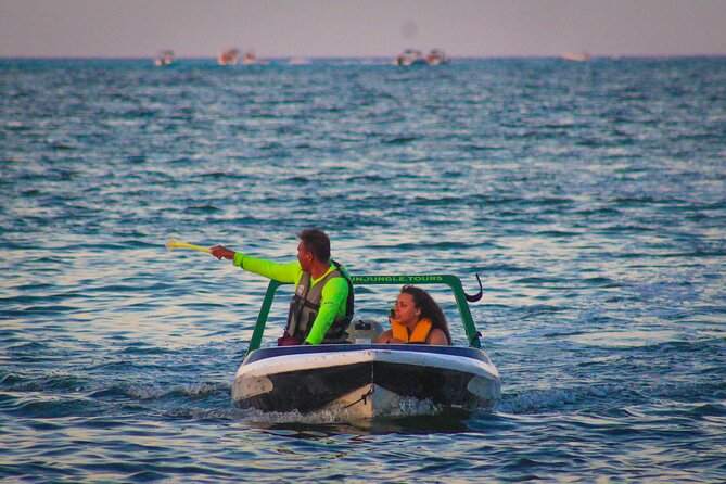 Cancun Speedboat with Crocodile Watching Jungle Tours Adventure - Entering Nichupte Lagoon from Marina Chac Chik