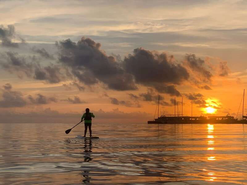 Cancun: Sunrise/Sunset Stand-Up Paddleboarding Tour - One hour across the lagoon or bay