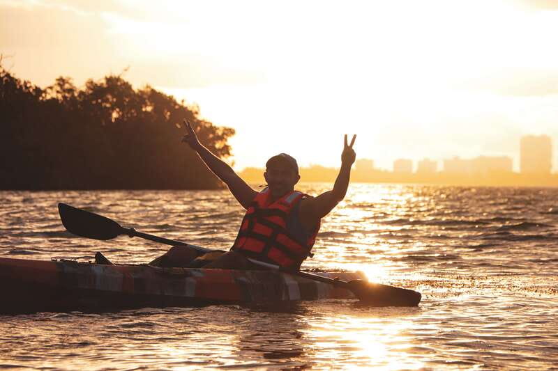 Cancun: Sunset Kayak Experience in the Mangroves - The second 45-minute paddle and the sunset view
