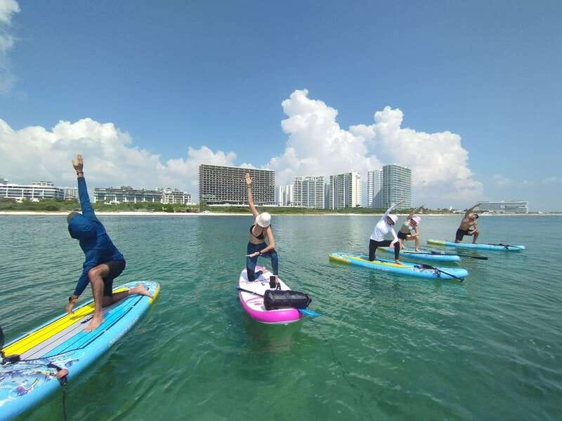 Cancún: Sup Yoga and Meditation over the Caribbean Sea - Arriving beside the SLS Beach Hotel