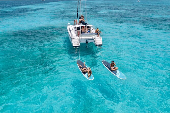 Cancun to Isla Mujeres Private Catamaran Cruising Snorkeling Fun! - Setting out from Marazul Beach & Yacht Club